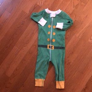 Hanna Andersson Elf one-piece pajamas size 70